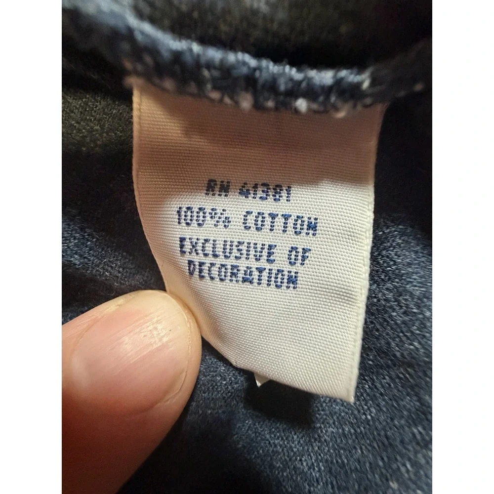 Polo Ralph Lauren T Shirt Mens L Navy Heather Custom Fit Pony Logo Cotton
